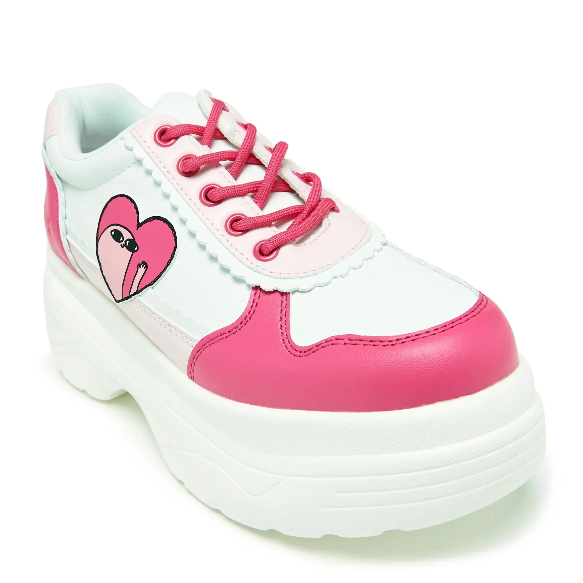 Loveable Antics Chunky Trainers - Pink sold by Shoe Freaks product image thumbnail 3