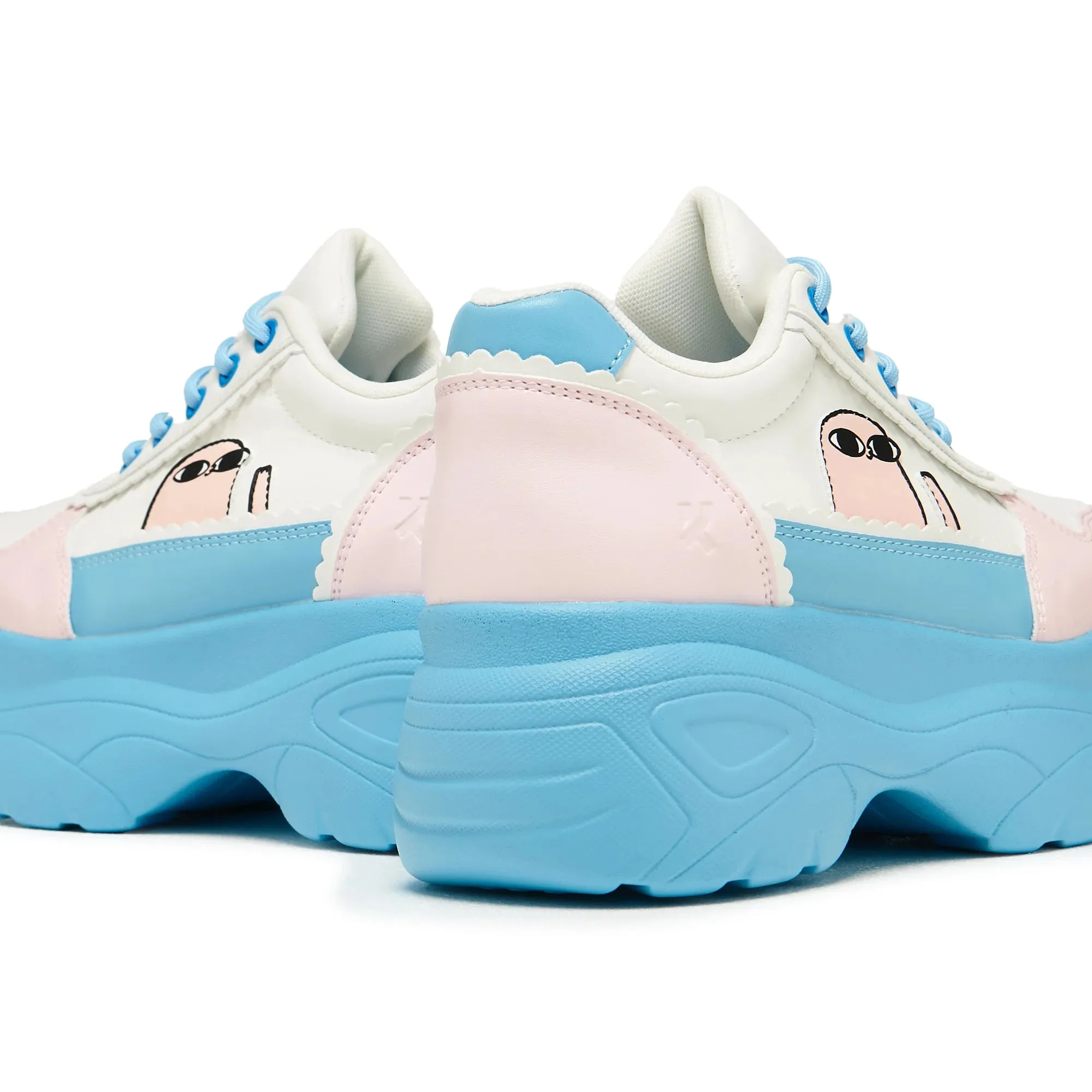 Bean says Hi Chunky Trainers - Blue sold by Shoe Freaks product image thumbnail 4