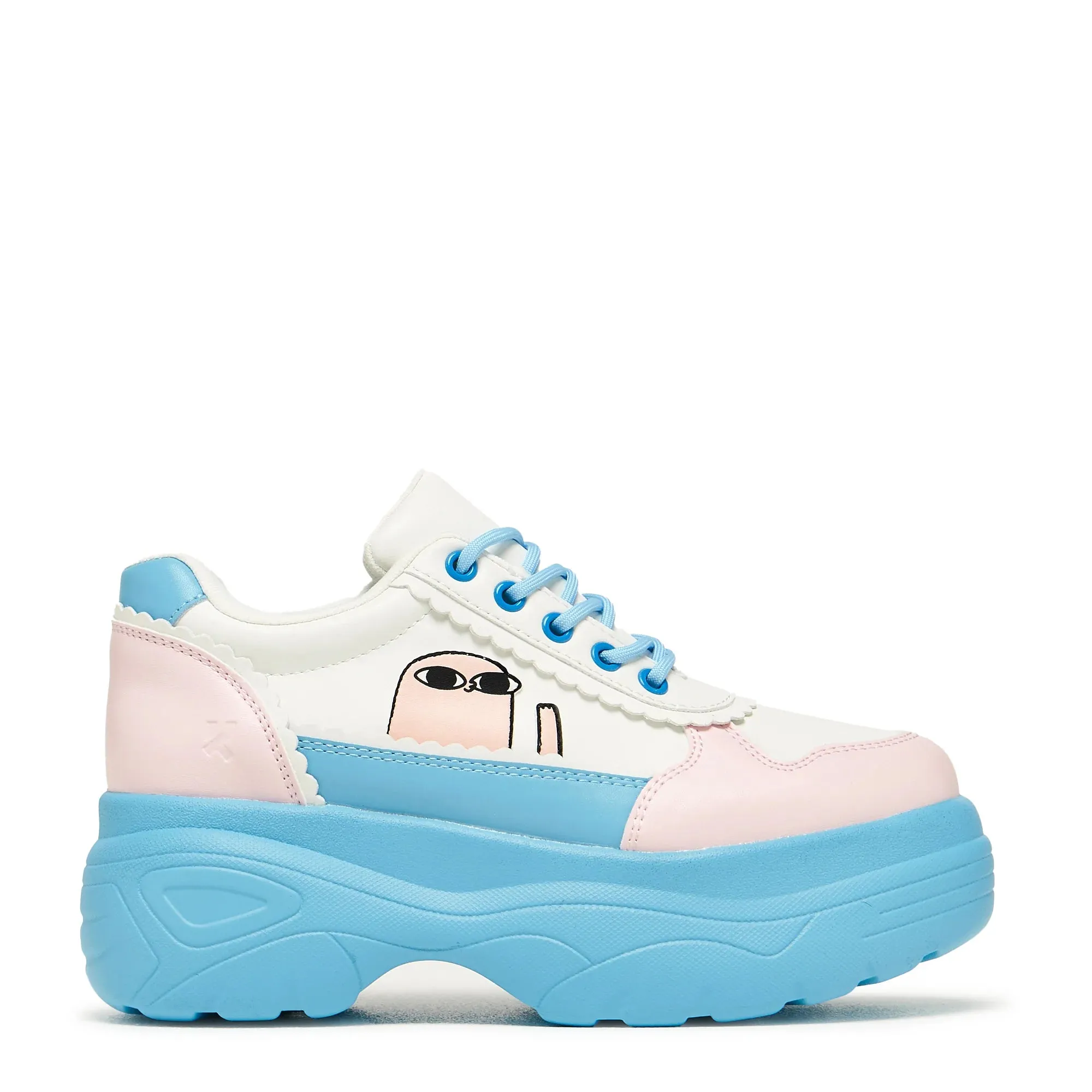 Bean says Hi Chunky Trainers - Blue sold by Shoe Freaks