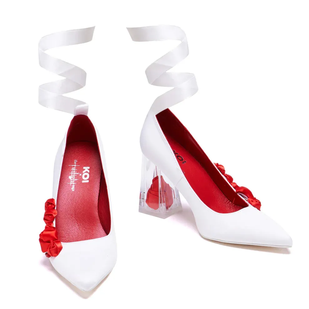 Bella’s Nightmare Rose Heels - Pearl-White-Size 5-Clearance sold by Shoe Freaks product image thumbnail 2