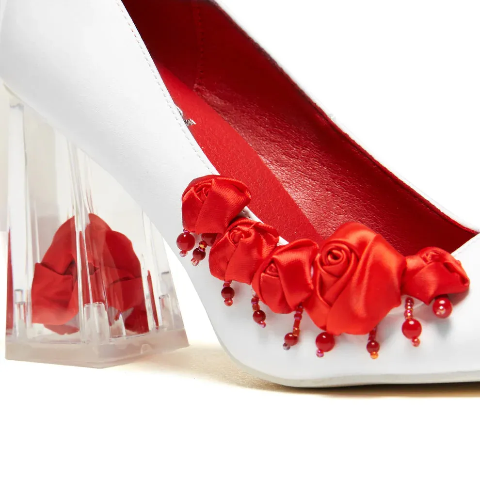 Bella’s Nightmare Rose Heels - Pearl-White-Size 5-Clearance sold by Shoe Freaks product image thumbnail 4