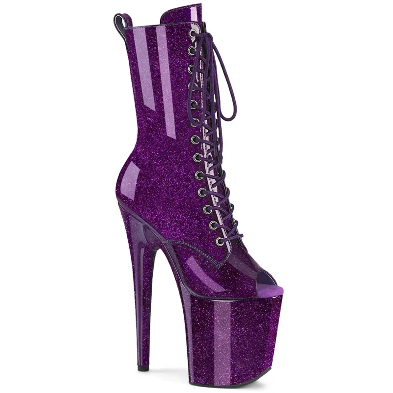Pleaser Flamingo-1041GP-Purple-Size 8-Clearance sold by Shoe Freaks