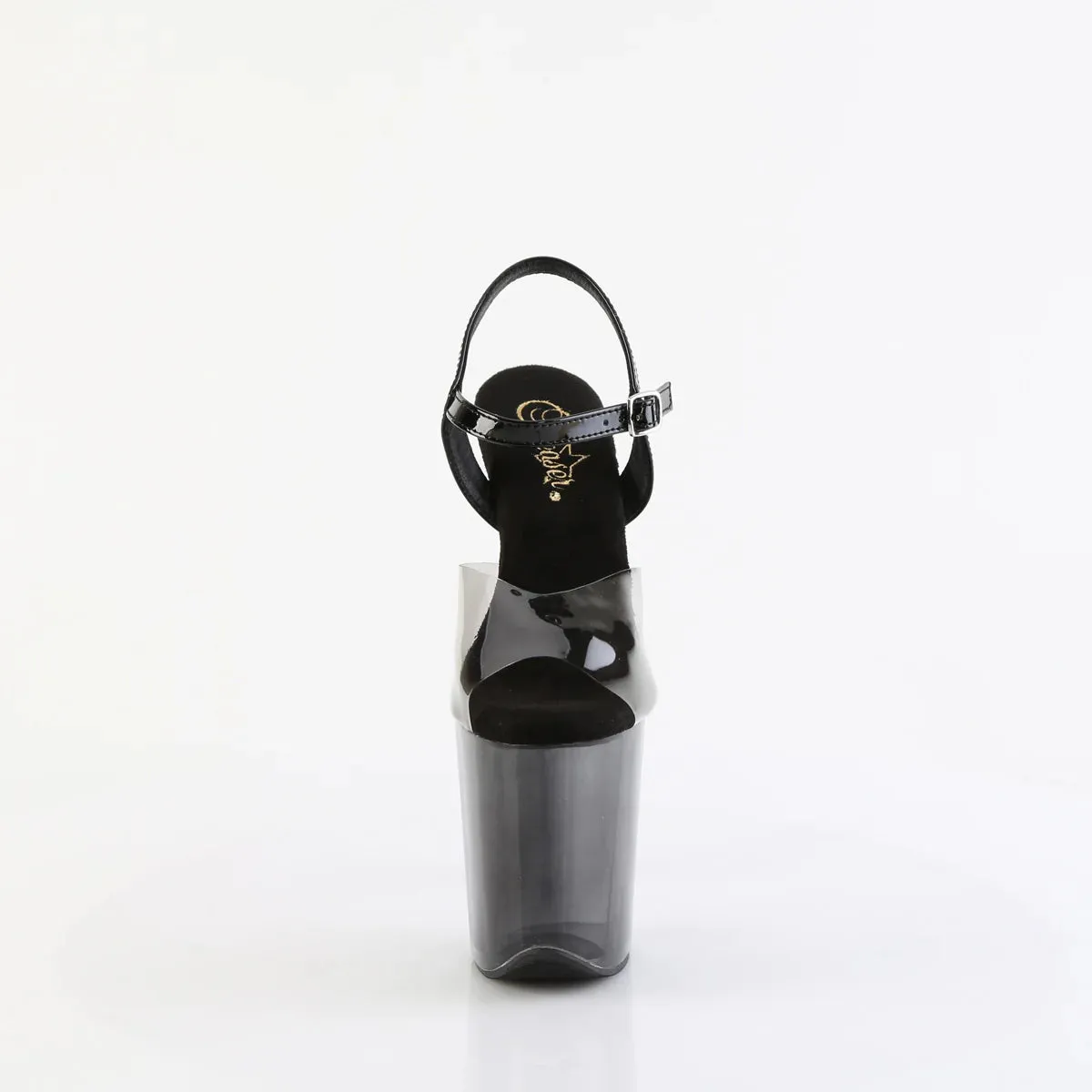 Pleaser Flamingo-808T-1-Smoke-Black/Black-Clear Ombre-Size 7-Clearance sold by Shoe Freaks product image thumbnail 2