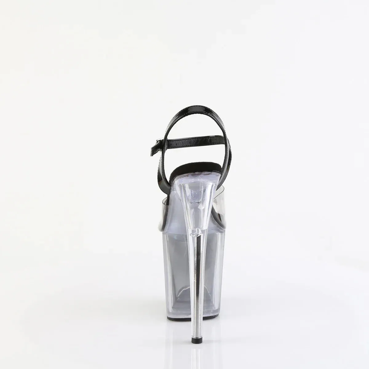 Pleaser Flamingo-808T-1-Smoke-Black/Black-Clear Ombre-Size 7-Clearance sold by Shoe Freaks product image thumbnail 4