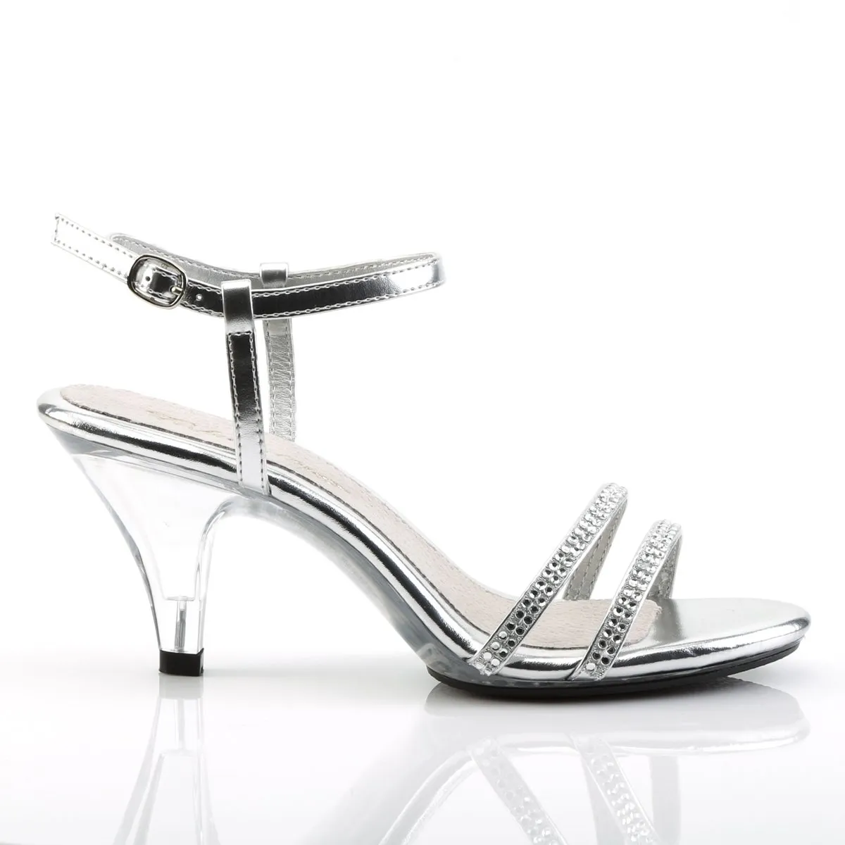 Fabulicious Belle-316-Clear-Silver-Size 10-Clearance sold by Shoe Freaks product image thumbnail 5