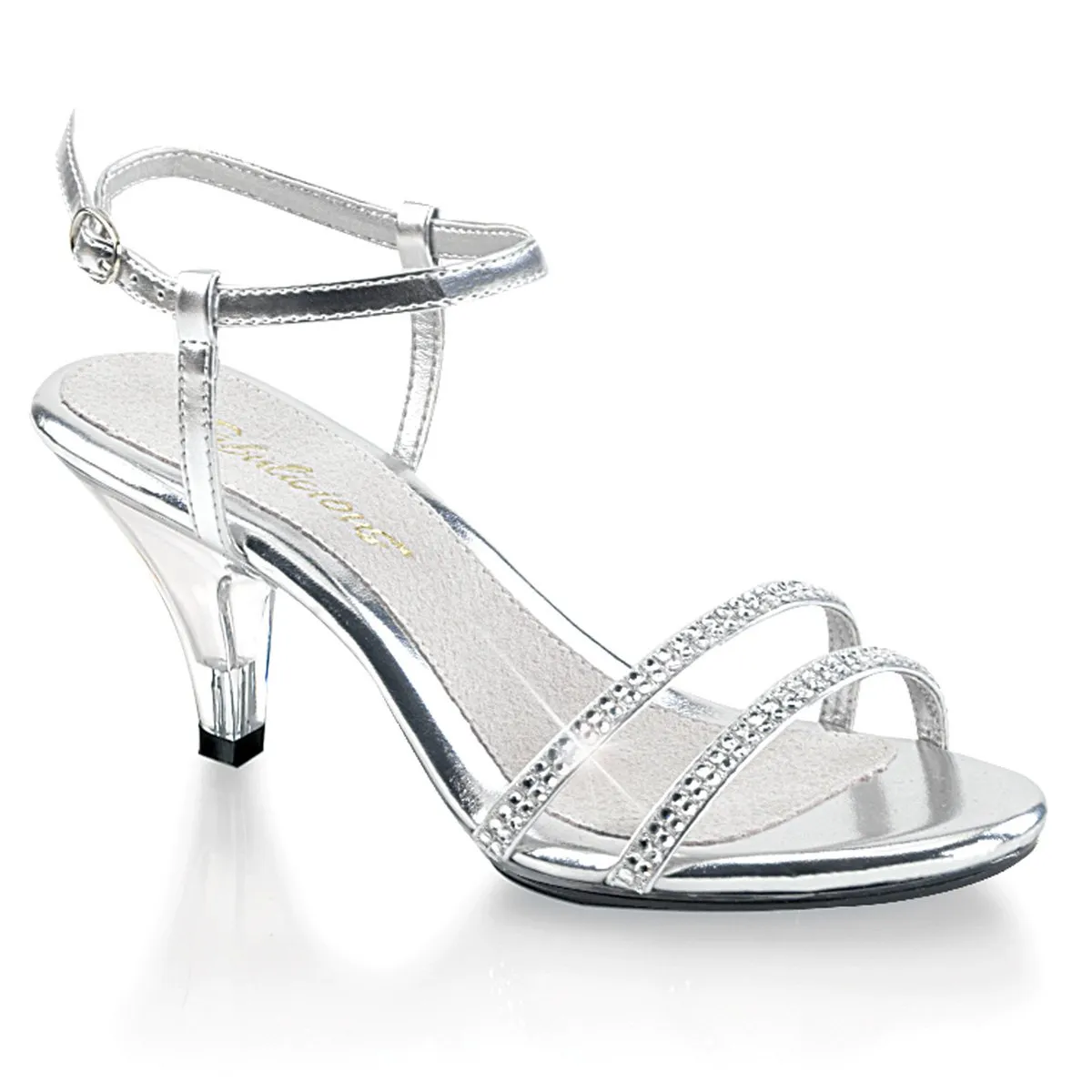 Fabulicious Belle-316-Clear-Silver-Size 10-Clearance sold by Shoe Freaks