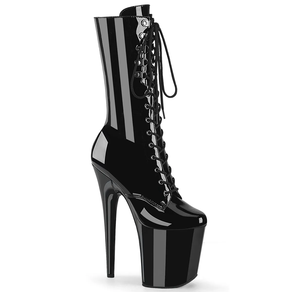 Pleaser Flamingo-1054-Black-Size 7-Clearance sold by Shoe Freaks