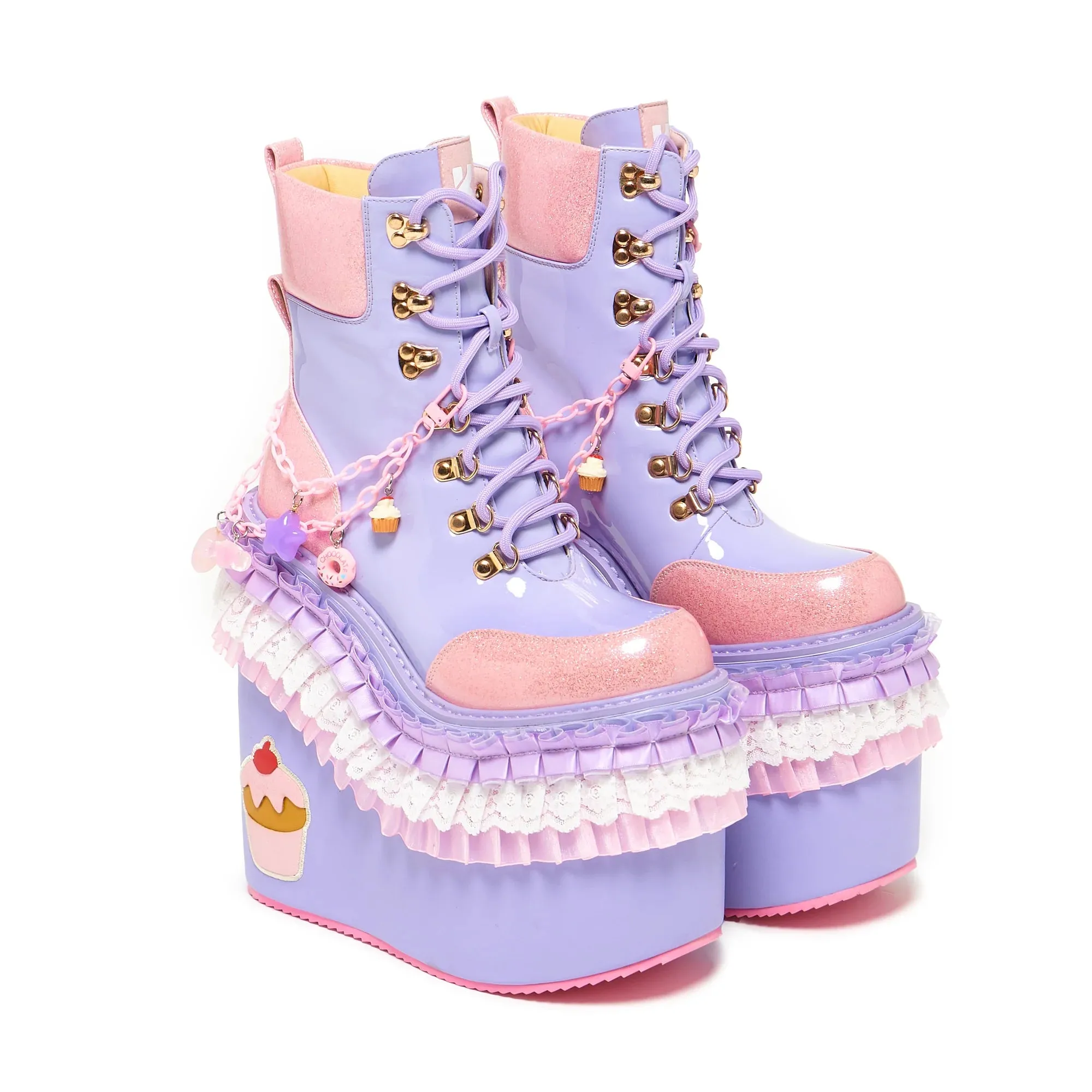 Cupcake Towers Platform Boots - Purple sold by Shoe Freaks product image thumbnail 2