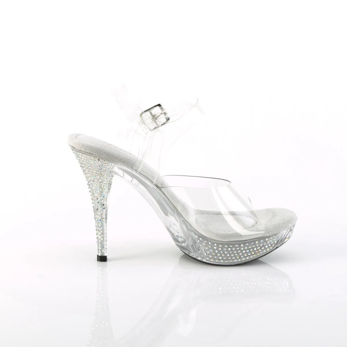 Fabulicious Elegant-408ABRS-Clear/Clear-Size 8-Clearance sold by Shoe Freaks product image thumbnail 5