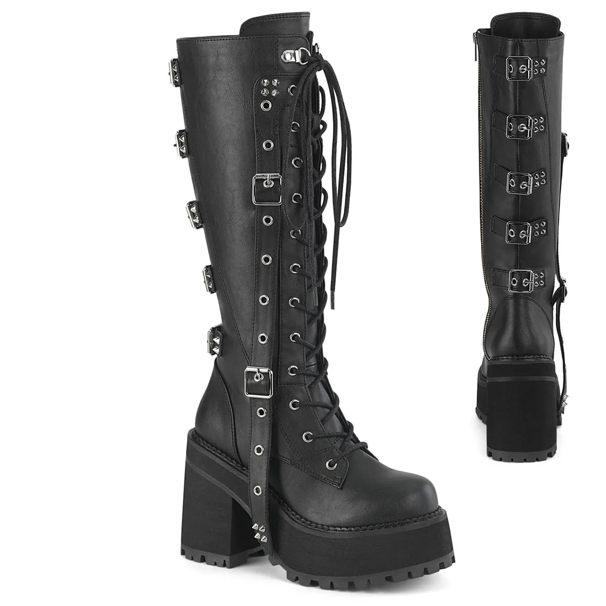 Demonia Assault-218-Black-Size 11-Clearance sold by Shoe Freaks