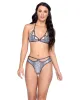 Snake Skin Keyhole Triangle Top sold by Shoe Freaks