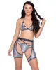 Snake Skin Keyhole Triangle Top sold by Shoe Freaks