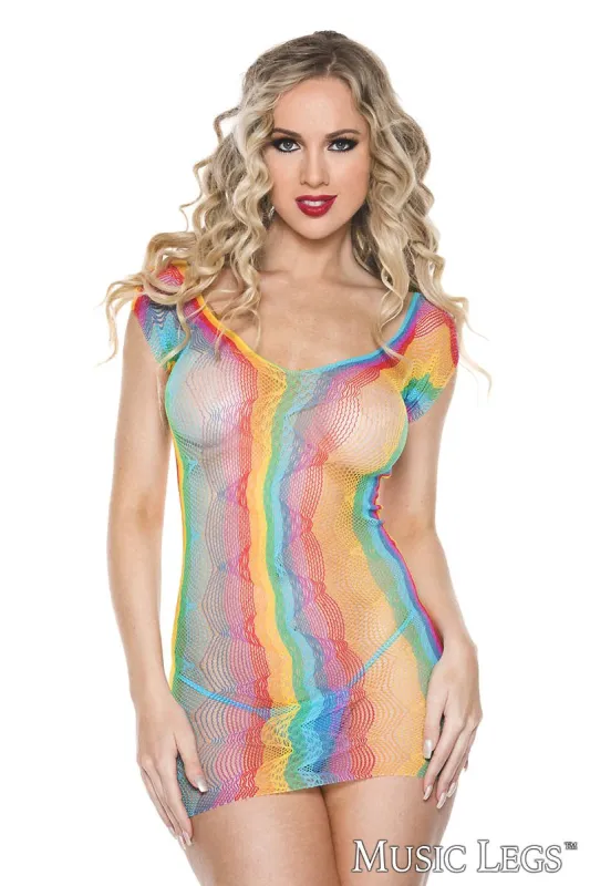 Net Rainbow Chemise sold by Shoe Freaks