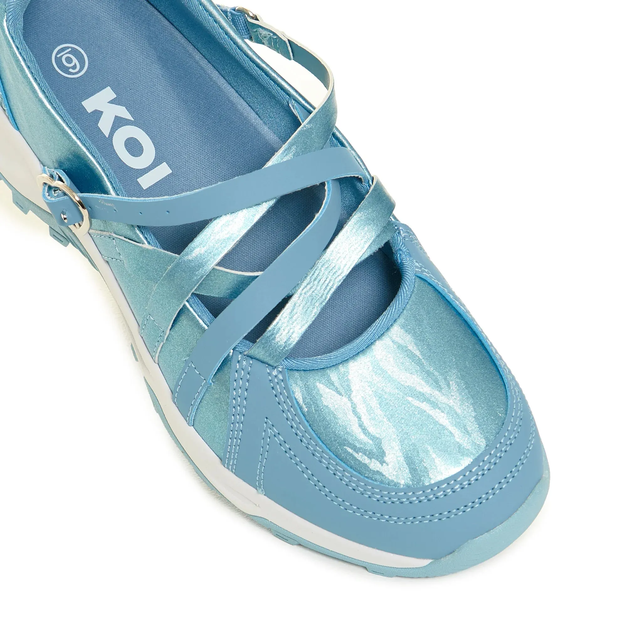 Kyubi Shimmering Ballet Mary Janes - Blue sold by Shoe Freaks product image thumbnail 4