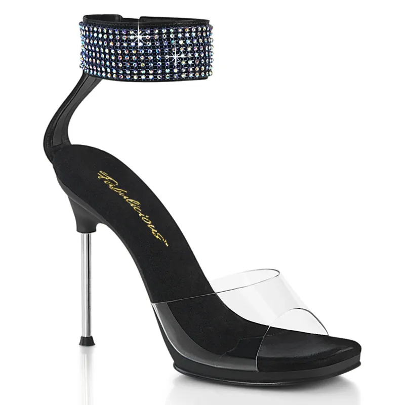 Fabulicious Chic-42-Clear-Black-Size 7-Clearance sold by Shoe Freaks