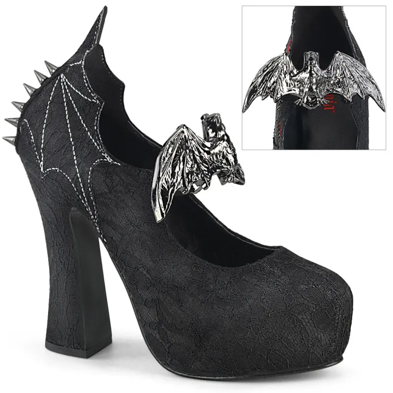 Demonia Demon-18-Black-Size 9-Clearance sold by Shoe Freaks