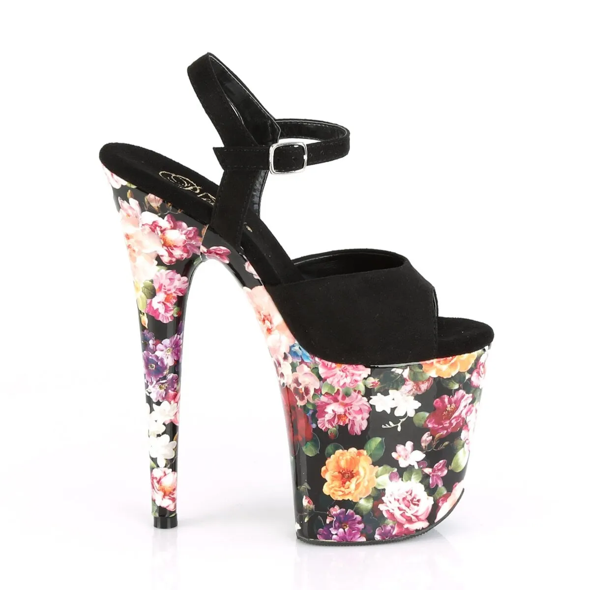 Pleaser Flamingo-809WR-Black-Floral Print-Size 8-Clearance sold by Shoe Freaks product image thumbnail 5