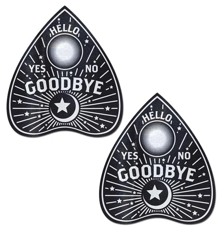 Ouija Planchette Nipple Pasties sold by Shoe Freaks