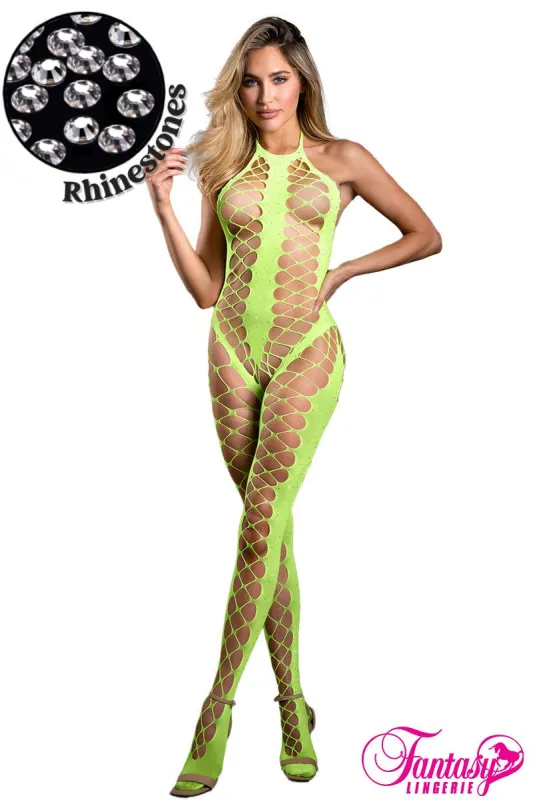 Rhinestone Bodystocking sold by Shoe Freaks