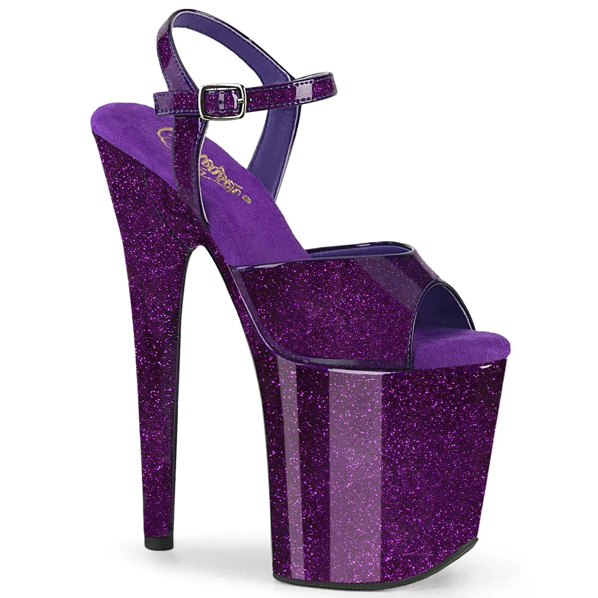 Pleaser Flamingo-809GP-Purple-Size 8-Clearance sold by Shoe Freaks