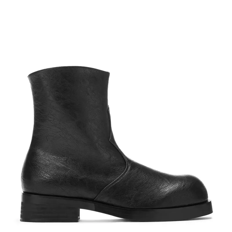 Fateless Men's Stacked Biker Boots - Vintage Black-Black-Size 12-Clearance sold by Shoe Freaks