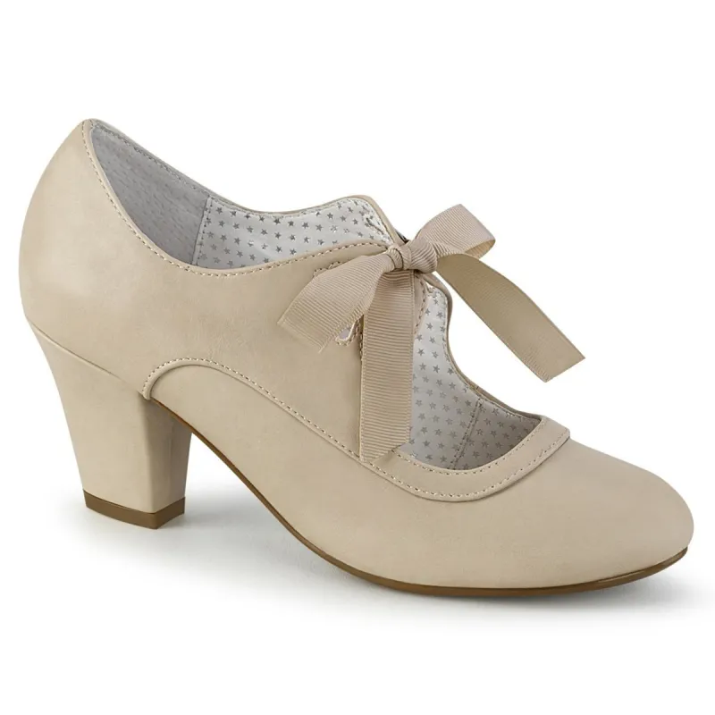 Pin Up Couture Wiggle-32-Beige-Size 12-Clearance sold by Shoe Freaks