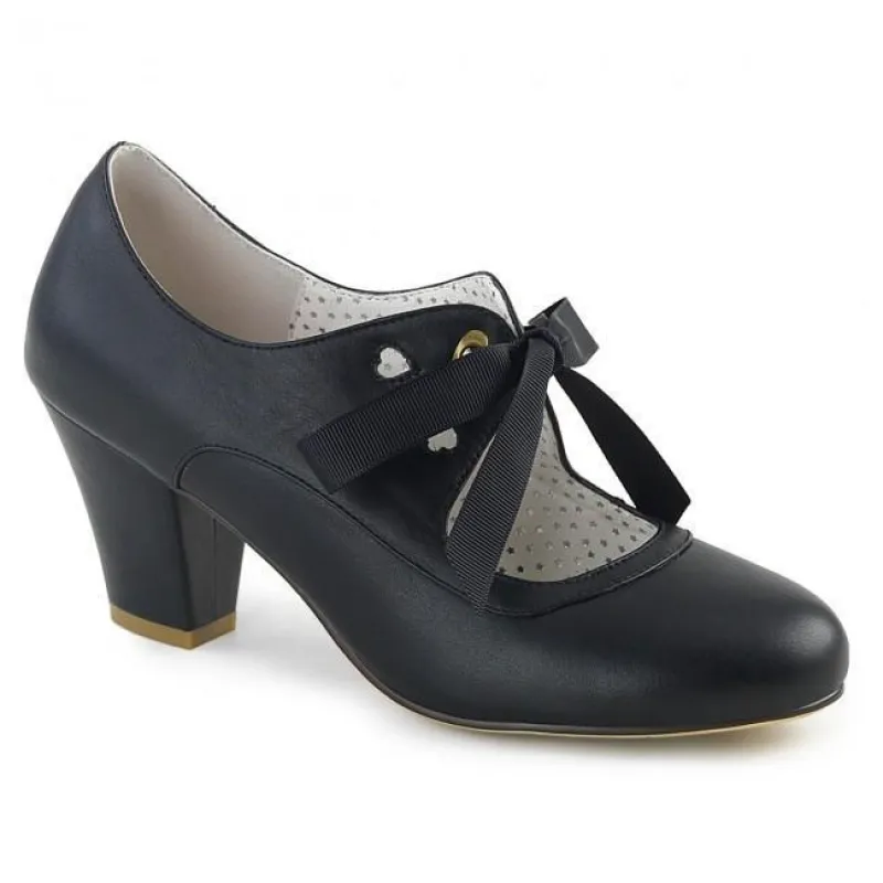 Pin Up Couture Wiggle-32-Black-Size 13-Clearance sold by Shoe Freaks