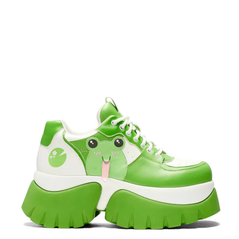 Fwoggy Woggy Says Hi Chunky Trainers - Green-Size 11-Clearance sold by Shoe Freaks