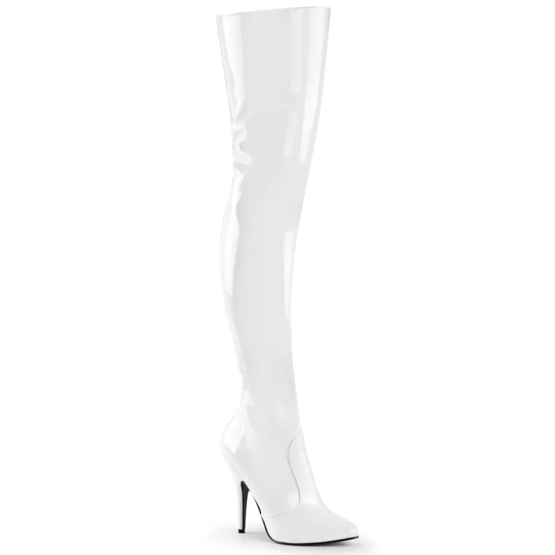 Pleaser Seduce-3010-White-Size 12-Clearance sold by Shoe Freaks