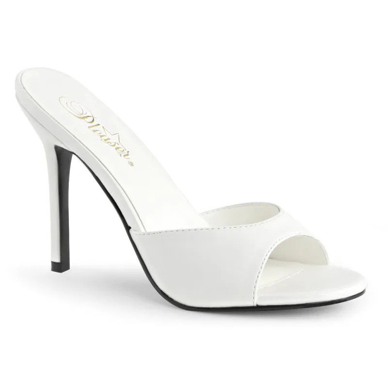 Pleaser Classique-01-White-Size 9-Clearance sold by Shoe Freaks