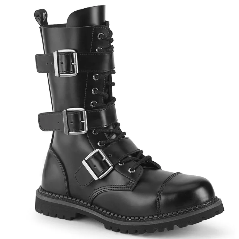 Demonia Riot-12BK-Black-Size 14-Clearance sold by Shoe Freaks