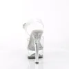 Pleaser Gleam-608-Clear-Size 8-Clearance sold by Shoe Freaks