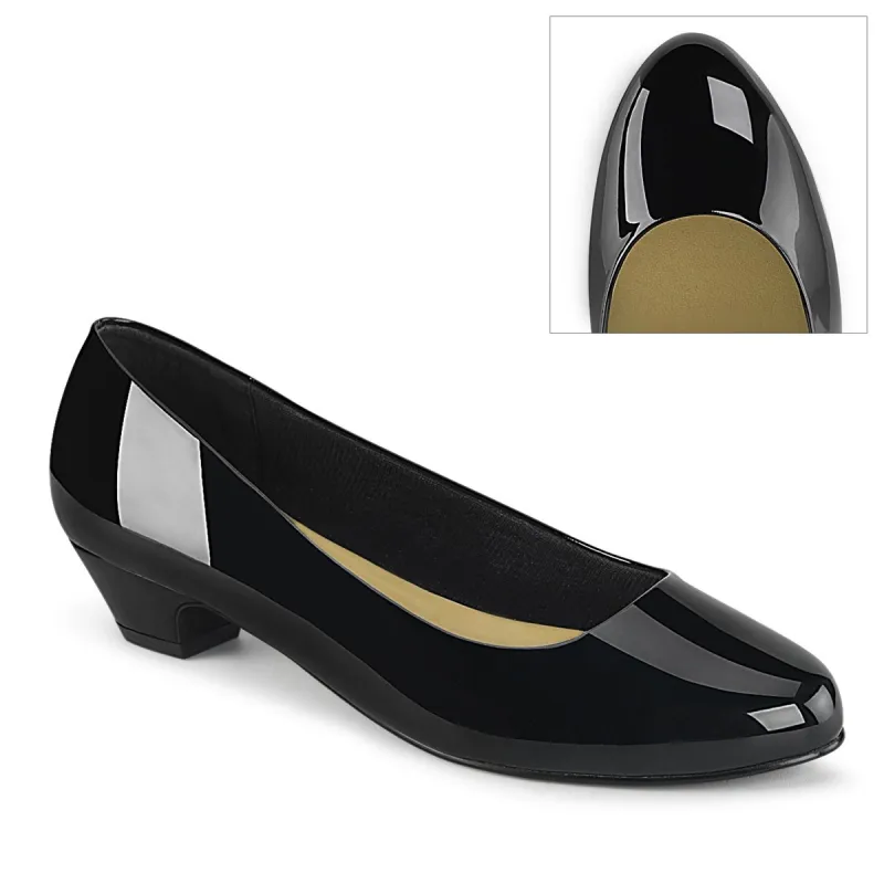 Pleaser Pink Label Gwen-01-Black-Size 12-Clearance sold by Shoe Freaks