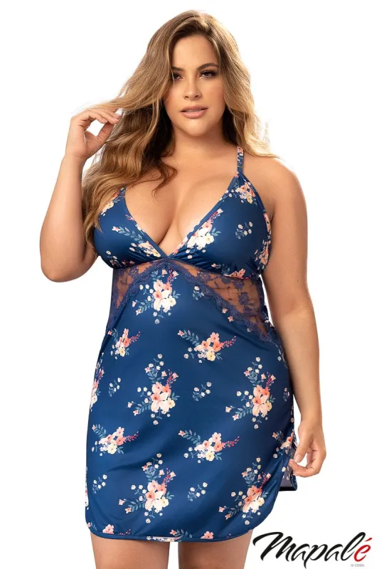 Floral Sleep Chemise sold by Shoe Freaks