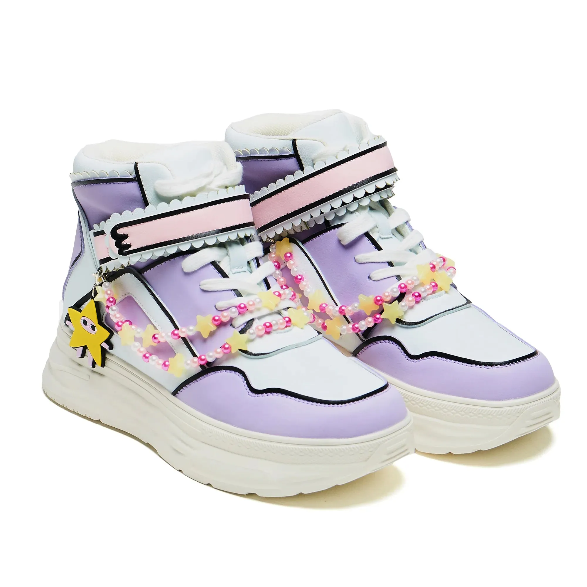 Ur a Star High Top Trainers-Purple-Size 9-Clearance sold by Shoe Freaks product image thumbnail 2