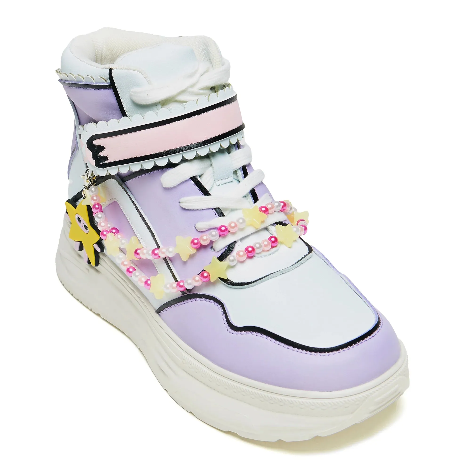 Ur a Star High Top Trainers-Purple-Size 9-Clearance sold by Shoe Freaks product image thumbnail 3