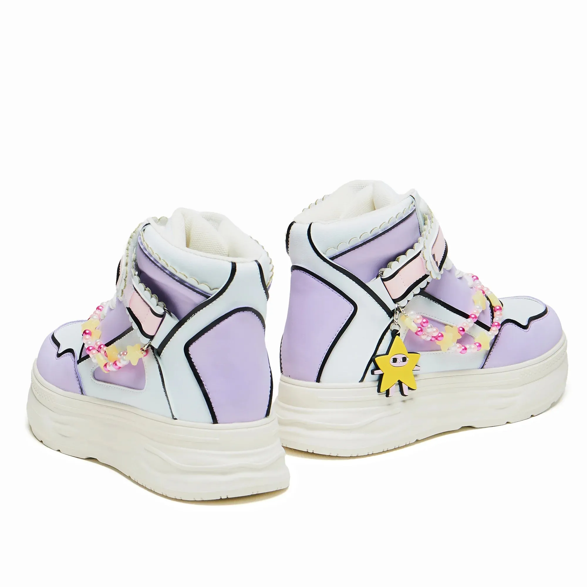 Ur a Star High Top Trainers-Purple-Size 9-Clearance sold by Shoe Freaks product image thumbnail 4