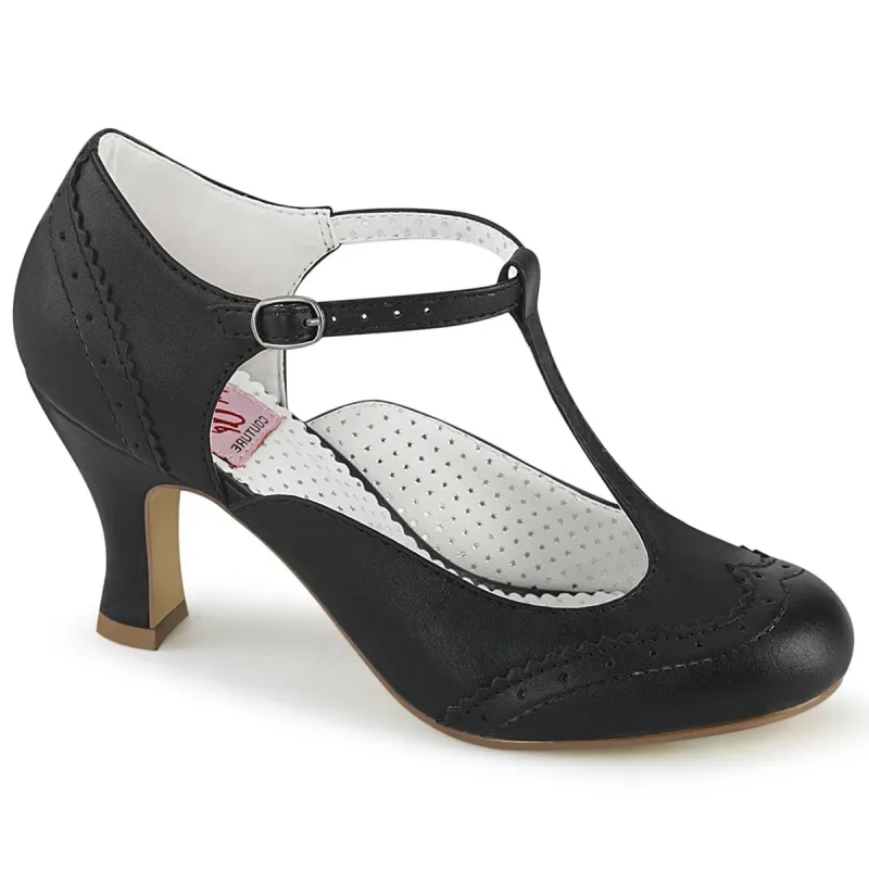 Pin Up Couture Flapper-26-Black-Size 9-Clearance sold by Shoe Freaks