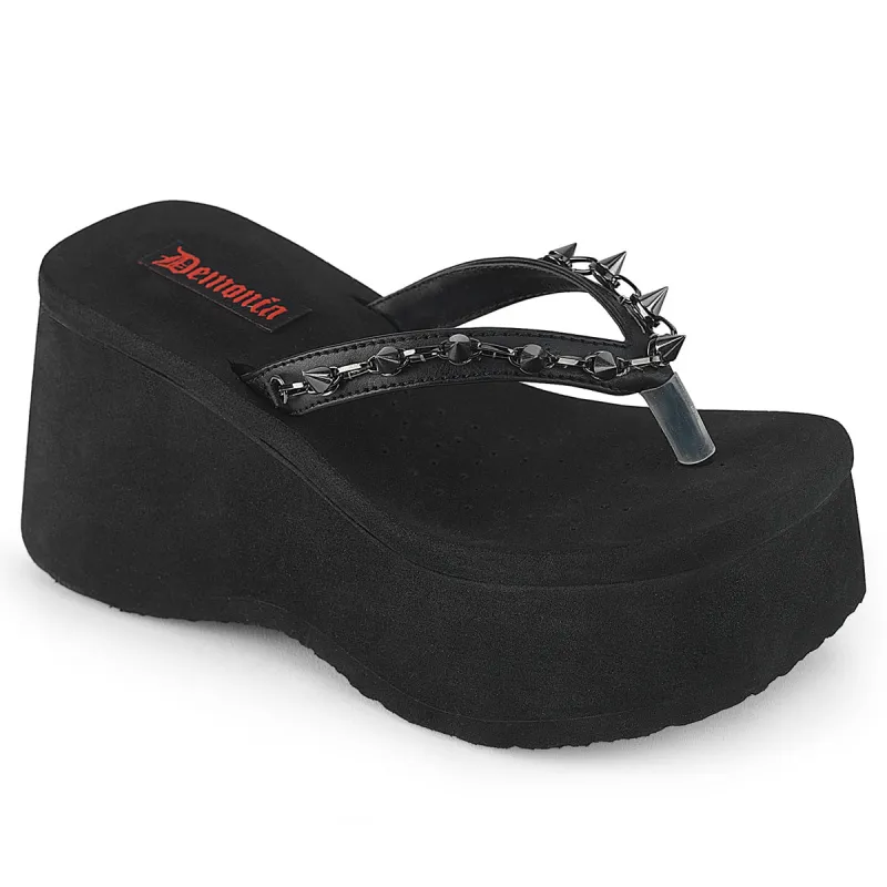 Demonia Funn-35-Black-Size 8-Clearance sold by Shoe Freaks