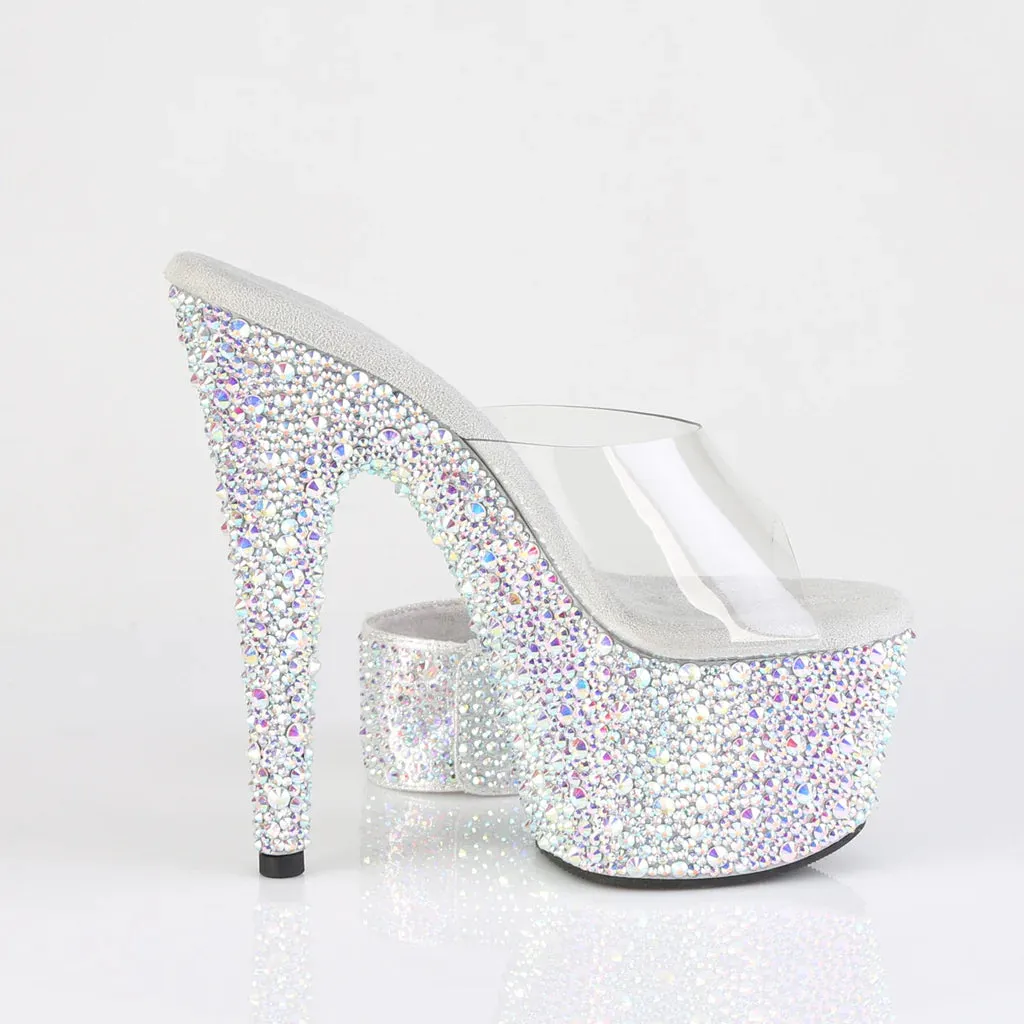 Pleaser Bejeweled-712MS-Clear/Silver-Size 8-Clearance sold by Shoe Freaks product image thumbnail 5