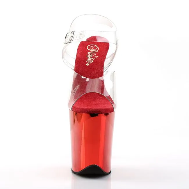 Pleaser Flamingo-808-Clear-Red-Size 8-Clearance sold by Shoe Freaks product image thumbnail 2