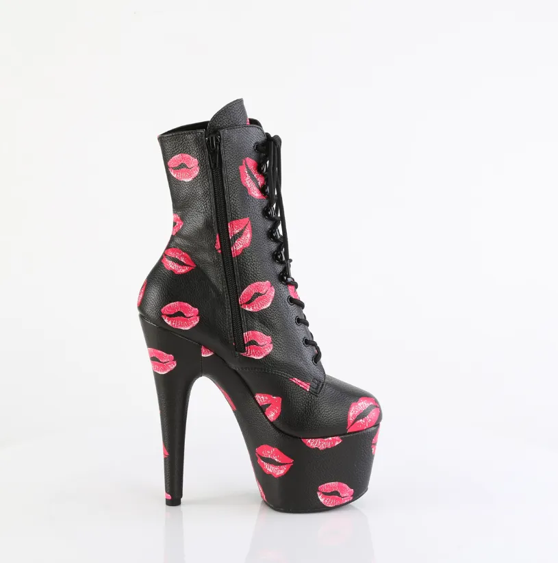 Pleaser Adore-1020KISSES-Black-Size 7-Clearance sold by Shoe Freaks product image thumbnail 5