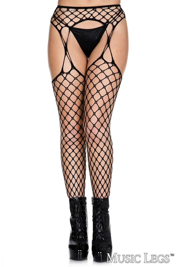 Diamond Net Supender Pantyhose sold by Shoe Freaks
