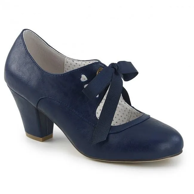 Pin Up Couture Wiggle-32-Navy-Size 10-Clearance sold by Shoe Freaks