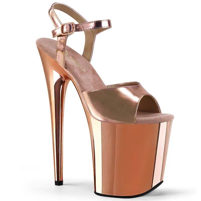 Pleaser Flamingo-809-Rose Gold-Size 6-Clearance sold by Shoe Freaks