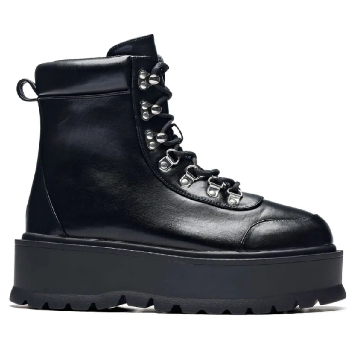 HYDRA All Black Matrix Platform Boots sold by Shoe Freaks
