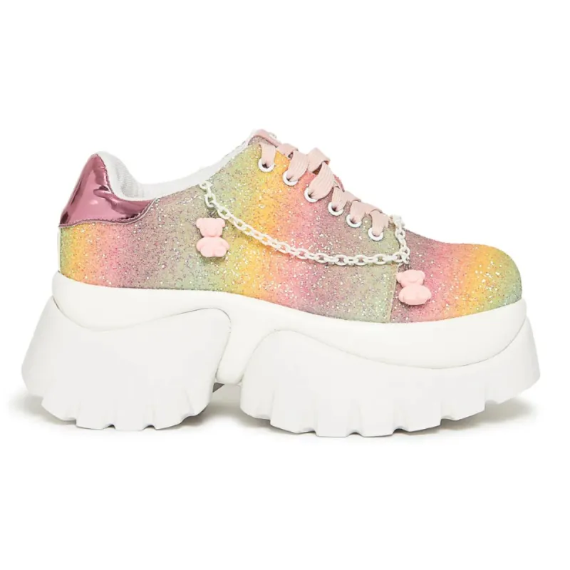 Popping Candy Glitter Trainers sold by Shoe Freaks
