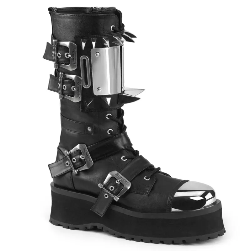 Demonia Gravedigger-250-Black-Size 4-Clearance sold by Shoe Freaks