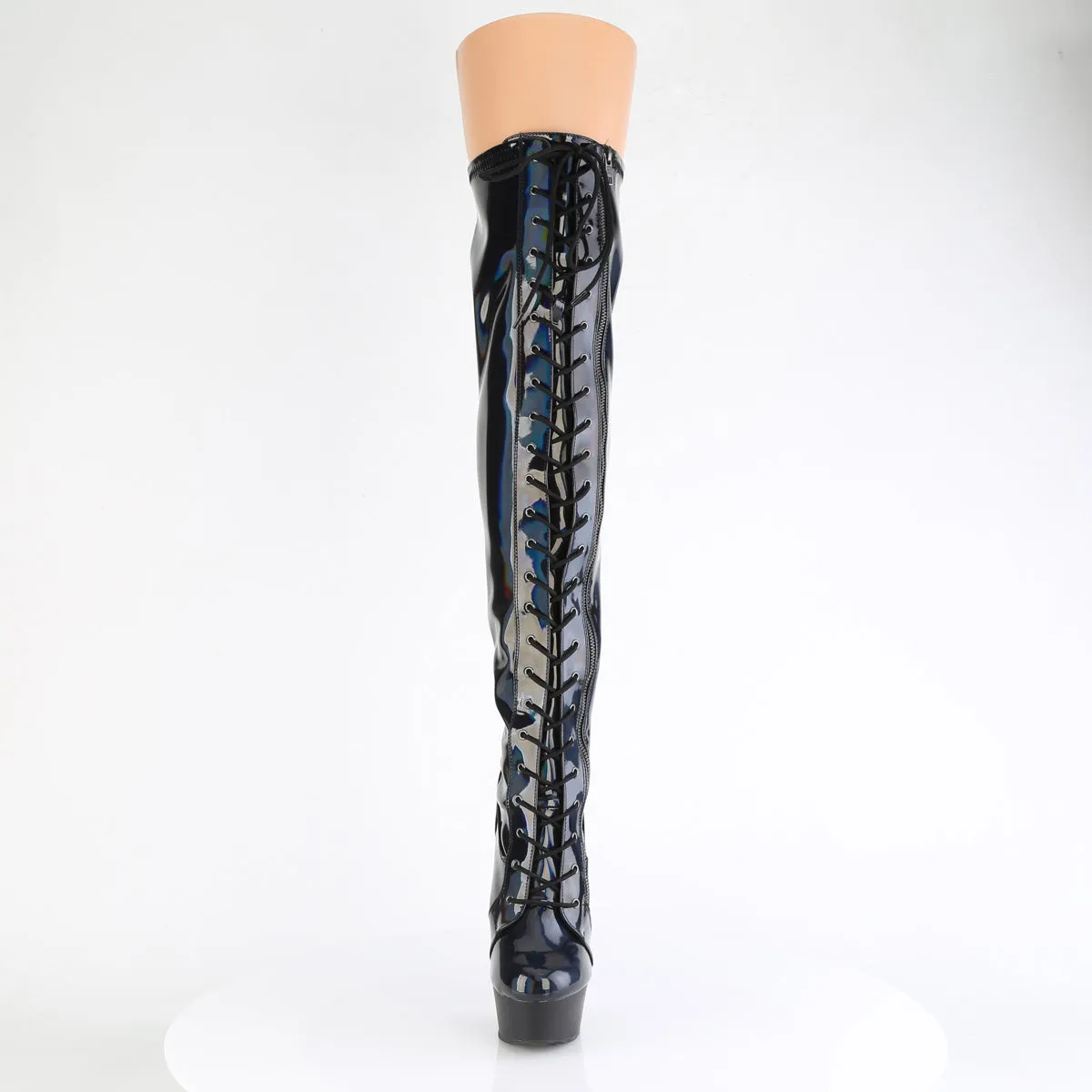 Pleaser Delight-3029-Black Holo-Size 5-Clearance sold by Shoe Freaks product image thumbnail 2