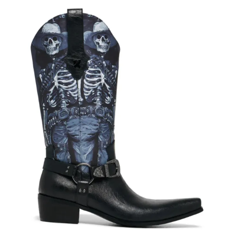 Scorched One Men's Western Boots - Vintage Black sold by Shoe Freaks